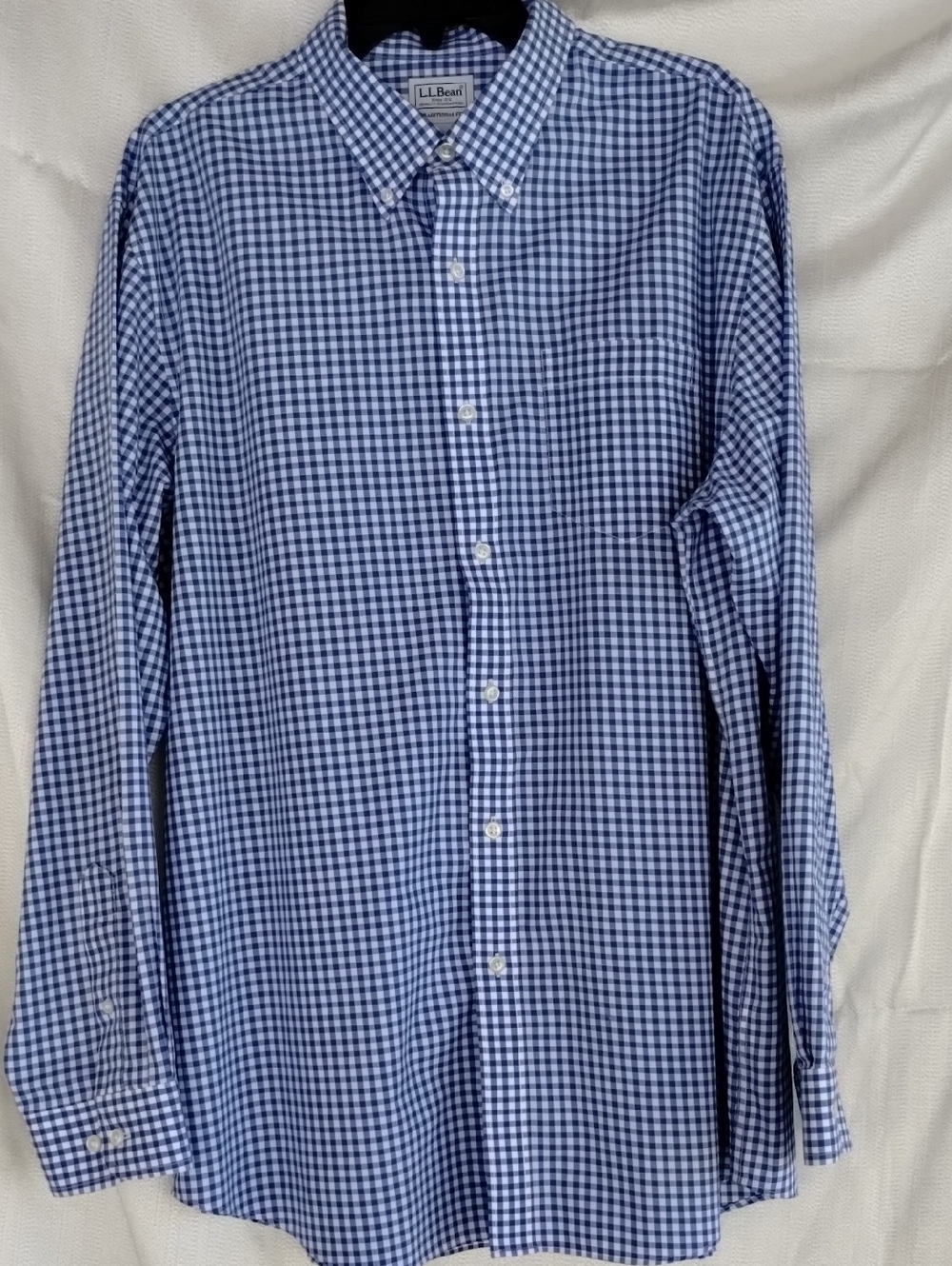 L.L. Bean #288292 Wrinkle-Free Kennebunk Sport Shirt Button-Down Shirt